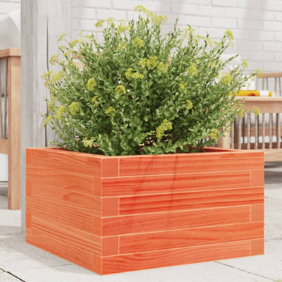 WALPLUS Solid Pine Wood Garden Planter Open Bottom