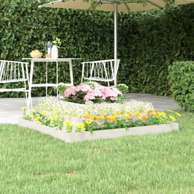 WALPLUS Solid Pine Wood Raised Garden Bed 3 Tier