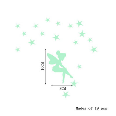 Walplus Sprinkle Fairy Stars Glowing Sticker Vinyl Wall Sticker Decorations X 2 Packs