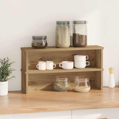 WALPLUS Stackable Engineered Wood Kitchen Cabinet Rack Countertop ...