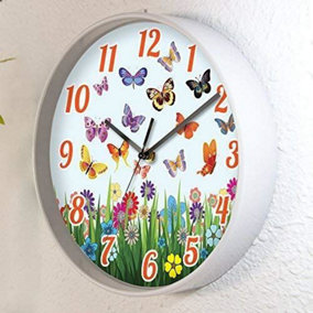 Walplus Summer Day Children Wall Clock - 25 cm / 9.8 in