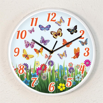 Walplus Summer Day Children Wall Clock - 25 cm / 9.8 in