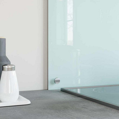 WALPLUS Tempered Glass Kitchen Splashback Heat Resistant Easy Clean ...