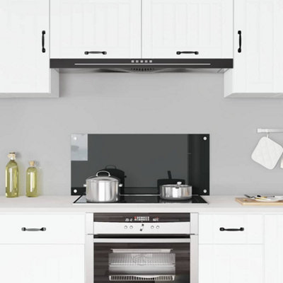 WALPLUS Tempered Glass Kitchen Splashback Heat Resistant Easy Clean ...
