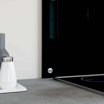 WALPLUS Tempered Glass Kitchen Splashback Heat Resistant Easy Clean ...