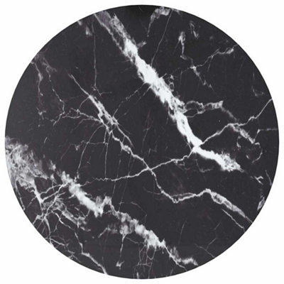 WALPLUS Tempered Glass Table Top Marble Effect Replacement Dining ...