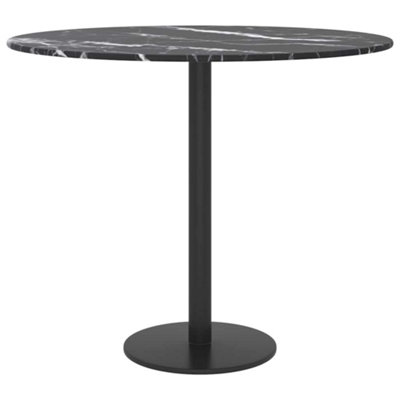 WALPLUS Tempered Glass Table Top Marble Effect Replacement Dining ...