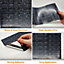 Walplus Terrazzo Silver Touch Dark Mosaic Wall 2D Tile Stickers Multipack 24Pcs
