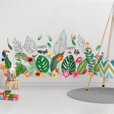 Sticker Mural Tropical