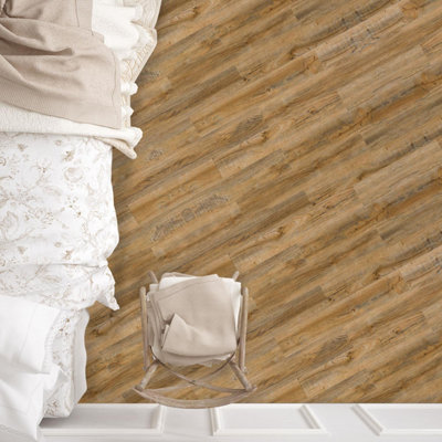 Walplus Vintage Brown Wood Look Vinyl Flooring 15pcs - 3