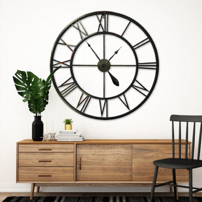 Walplus Wall Clock Oversize Roman No. 100