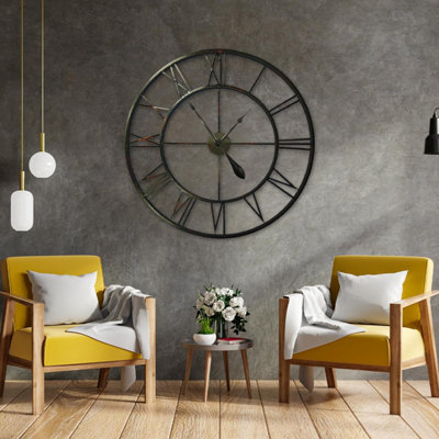 Walplus Wall Clock Oversize Roman No. 100