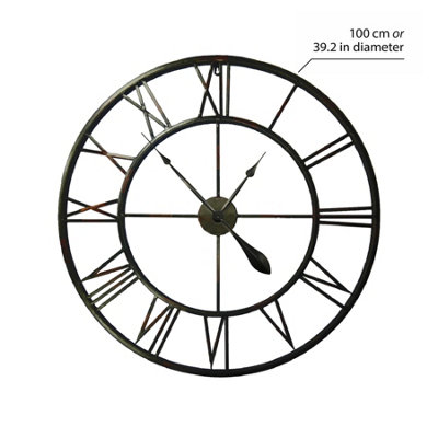 Walplus Wall Clock Oversize Roman No. 100 - 3