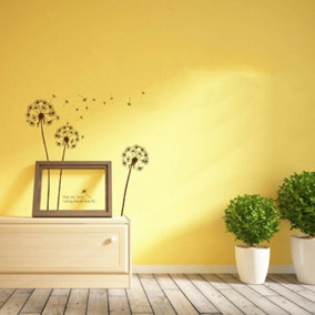Walplus Wall Sticker Decal Wall Art Brown Dandelion Decal Decoration DIY Living Stickers Stock Clearance