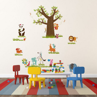 Walplus Wall Stickers Children'S Zoo In My Room Decal Paper Art Home Decoration Kids Sticker PVC Multicoloured