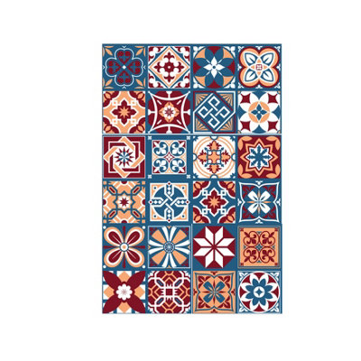 Walplus Westminster Peel and Stick Wall Tiles Stickers - 24Pcs 10x10cm Self Adhesive Stick on Tiles for Kitchen Bathroom