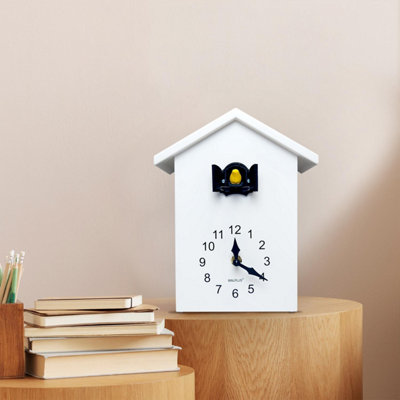 Walplus White Cuckoo - Black Window Wall Clock Cuckoo Home Décor - 3