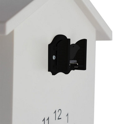 Walplus White Cuckoo - Black Window Wall Clock Cuckoo Home Décor - 5