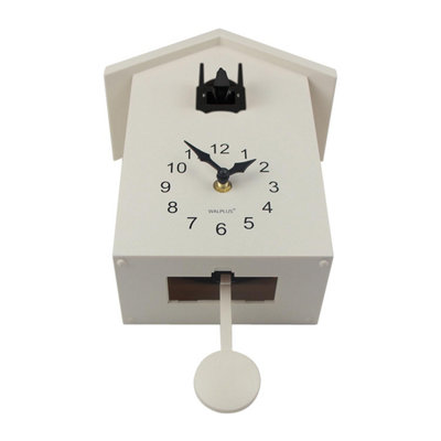 Walplus White Cuckoo - Black Window Wall Clock Cuckoo Home Décor - 6