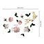 Walplus White Magnolia With Roses Wall Stickers Mural Decal