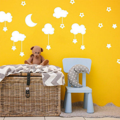 Walplus White Sky Baby Sleep Kids Sticker PVC - 3