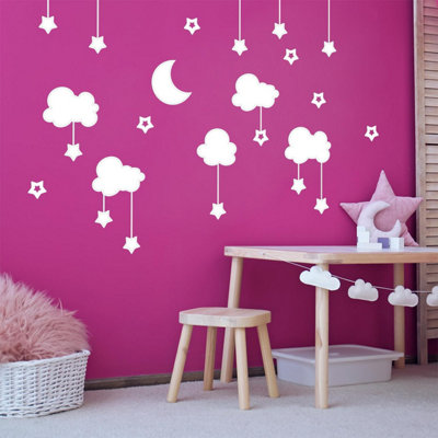 Walplus White Sky Baby Sleep Kids Sticker PVC - 4