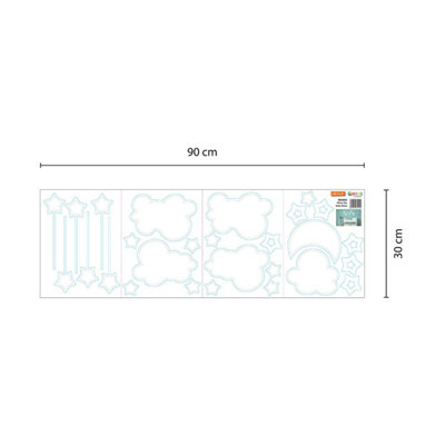 Walplus White Sky Baby Sleep Kids Sticker PVC - 7