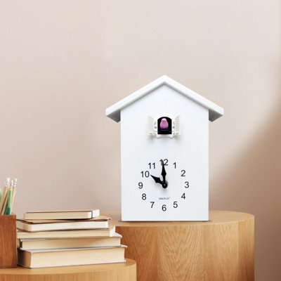 Walplus White Window Wall Clock Cuckoo - 3