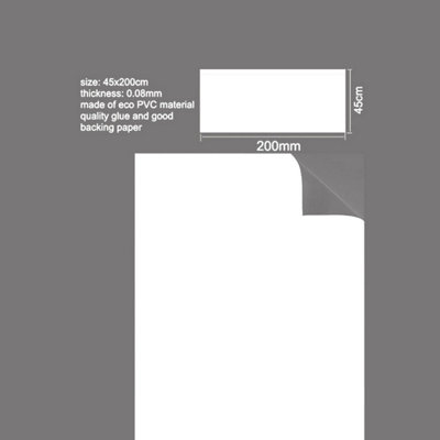 Walplus Whiteboard Self-Adhesive Decal Wall Sticker - 2Pcs - 5