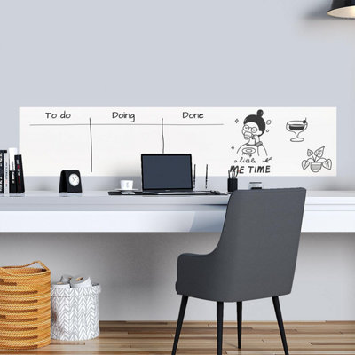 Walplus Whiteboard Vinly Wall Stickers Mural Decals