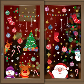 Walplus Xmas With Santa And Friends Window Cling