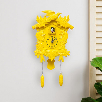 Walplus Yellow Vintage Wall Clock Cuckoo - 5