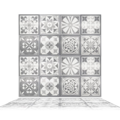 Moroccan Floor Tile Stickers (Pack of 32)