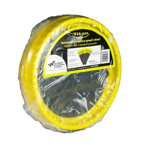 Walsall Wheelbarrows Universal Puncture Resistant Wheelbarrow Wheel Yellow/Black (One Size)