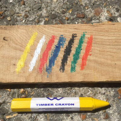 Walters WWT Timber & Metal Crayons, White, Box 12
