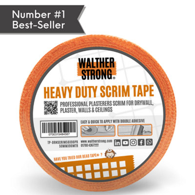 Walther Strong HD Orange Scrim Tape 75mm x 90mtr