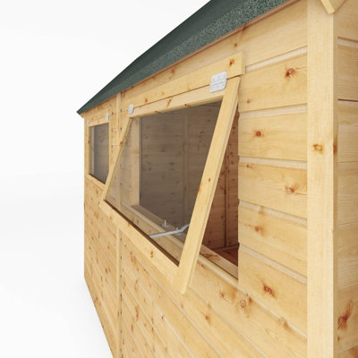 Waltons 10 x 8 Garden Workshop Shed Barn Double Door Tongue and Groove Toolshed