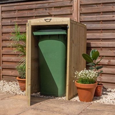 Waltons 2ft x 3ft Pressure Treated Premium Single Wheelie Bin Storage Unit