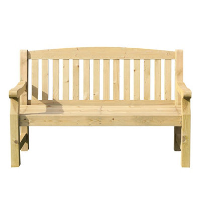 Waltons 3 Seater 5ft Garden Bench Pressure Treated Outdoor Seating