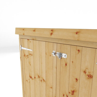 Waltons 3 x 5 Wooden Tongue and Groove Lawnmower Storage Shed Double Door Pent Garden Store