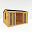 Waltons 4m x 3m Home Office 34mm Double Glazed Wooden Log Cabin Garden Room
