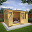 Waltons 4m x 3m Home Office Double Glazed 28mm Wooden Log Cabin Garden Room