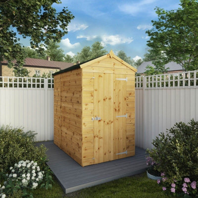 Waltons 6 x 4 Shiplap Apex Wooden Garden Shed Windowless