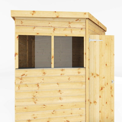Waltons 7 x 7 Shiplap Corner Shed Tongue and Groove Double Door Garden Storage
