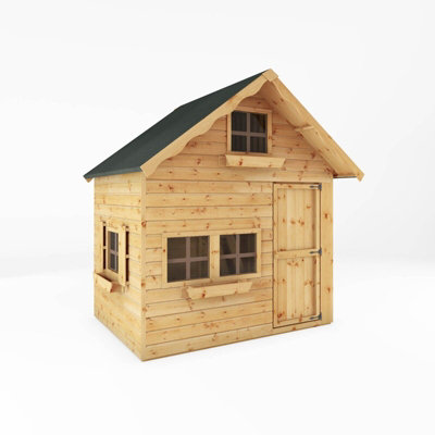 Waltons 7ft x 5ft Wendy House Double Storey Swiss Cottage Wooden