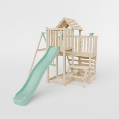 Waltons Climbing Frame with Single Swing Extended Height Platform & 2 ...