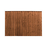 Waltons Feather Edge 4 x 6 Pressure Treated Wooden Garden Fence Panels - 3 Pack