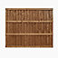 Waltons Feather Edge 5 x 6 Pressure Treated Wooden Garden Fence Panels - 20 Pack
