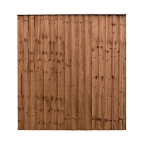 Waltons Feather Edge 6 x 6 Pressure Treated Wooden Garden Fence Panels - 10 Pack