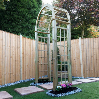 Wooden deals garden arch